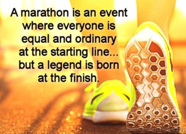 A Marathon Is An Event