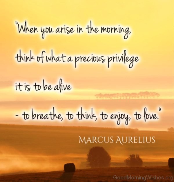 When You Arise In The Morning