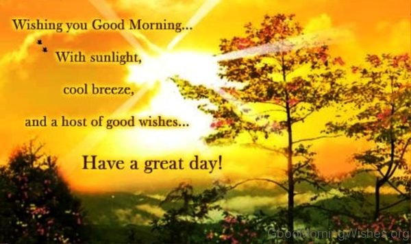 Wishing You Good Morning With Sunlight