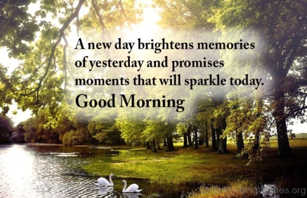 A New Day Brightens Memories Of Yesterday And Promises