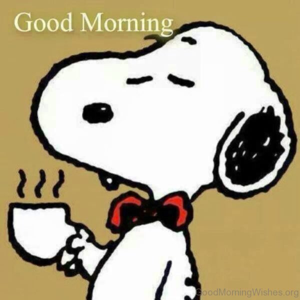 Cute Pic Of Good Morning Snoopy