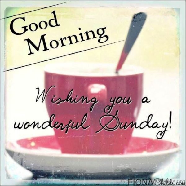 Good Morning Wishing You A Wonderful Sunday 1