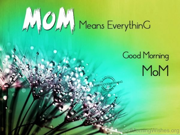 Mom Means Everything Good Morning Mom