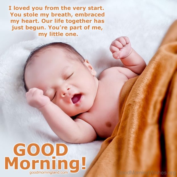 Cute Baby Morning Wish