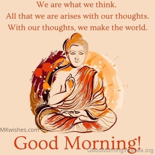 Beautiful Good Morning Buddha Image