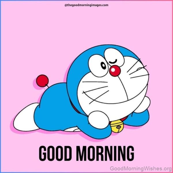 Good Morning Doraemon Crawling Image