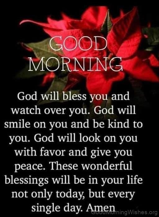 Good Morning God Bless & Watching Over You Pic
