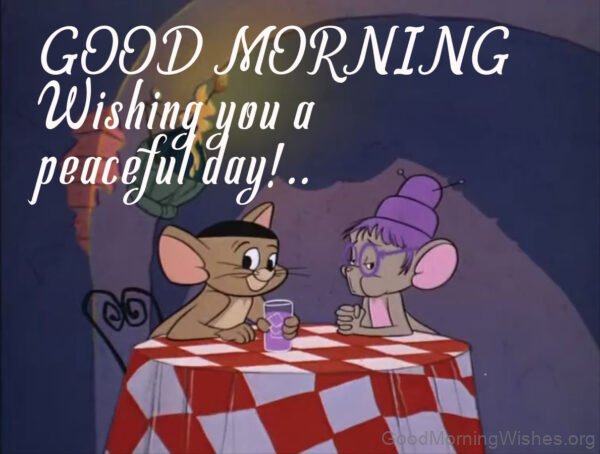 Good Morning Tom And Jerry Have A Peaceful Day Pic