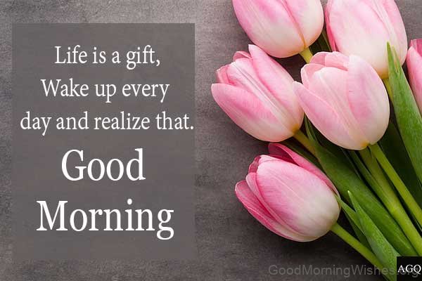 Life Is A Gift Wake Up Every Day And Realize That Good Morning Status,