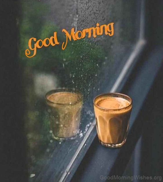 Rain Coffee Good Morning Image