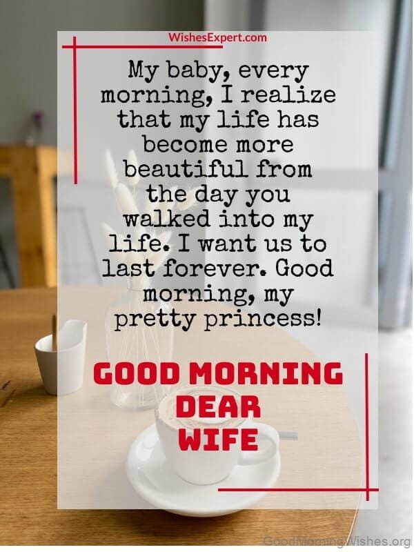Romantic Very Good Morning Message For My Wife