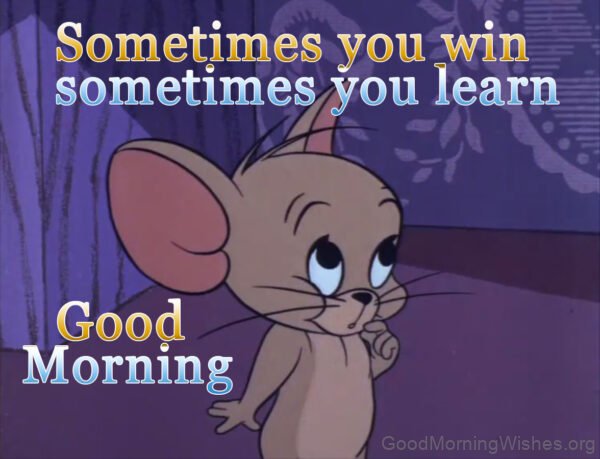 Sometimes You Sometimes You Learn Good Morning Tom And Jerry Image