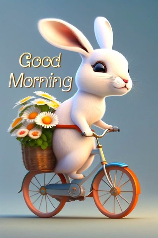 Wonderful Good Morning Rabbit Pic